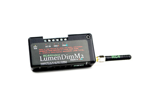 RC4 LumenDimM2 wireless DMX receiver dimmer