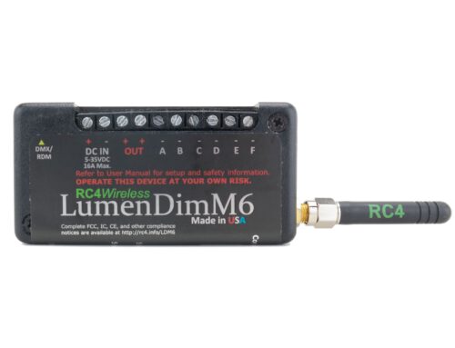 RC4 Wireless: NEW 6-channel wireless DMX dimmers now available, reduced pricing for many models