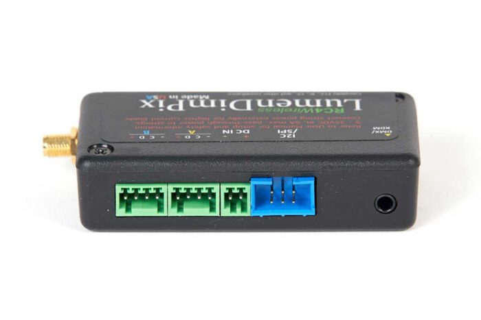 Rc4 wireless CRMX dimmer LumenDimPix connectors