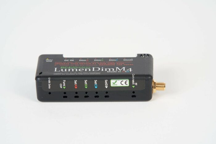 RC4 wireless dimmer LumenDimM4 ONETOUCH buttons, indicators