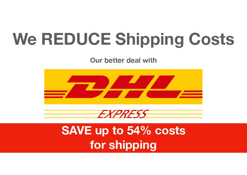 We have reduced shipping costs up to 54 %