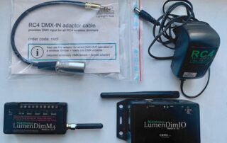 RC4 Wireless Special: Lumenradio CRMX Transceiver plus 4-channel LumenDimM4 Dimmer bundle